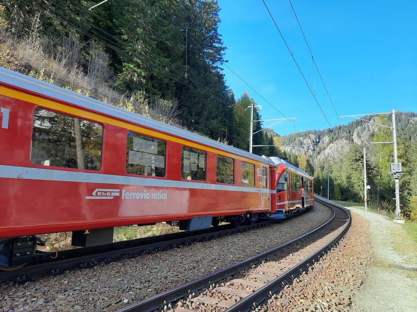 PJM Carries Out Dynamic Tests for RhB's Instrumented Wheelsets on the Picturesque Bernina Line 